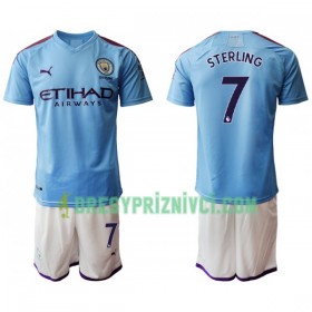 Fotbalový Komplet Manchester City STERLING 7 Dětské Domácí 2019-2020 Krátký Rukáv (+ trenýrky)